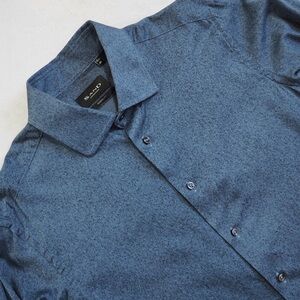 Sand Copenhagen Sz 15 3/4 40 Modern Fit Blue Dress Shirt for Men 100 Cotton